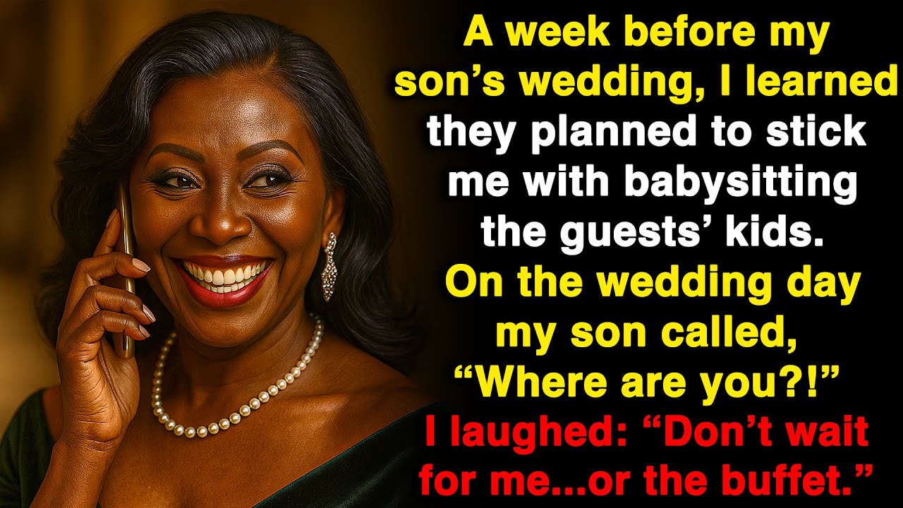 My family was planning to hire me as the babysitter for 15 kids at the wedding. I changed my plans.