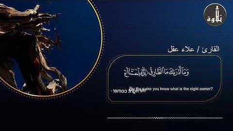 تلاوه رائعه من سورة الطارق بصوت القارئ/علاء عقل 🌸