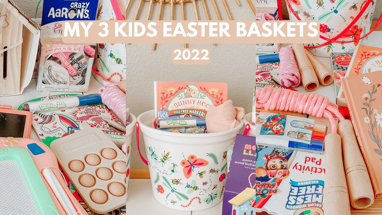 What's In My Kids Easter Baskets 2022 Ages 1, 4, & 8 YouTube