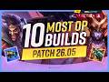 10 NEW MOST OP BUILDS For PATCH 2605 League of Legends 10 NEW MOST OP BUILDS For PATCH 2605 League of Legends