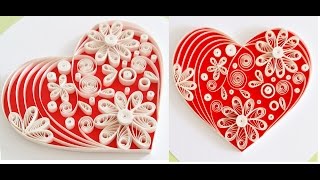 : Quilling Heart For  Valentine's Day Gift Ideas Video 3