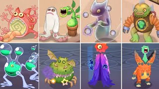All Ethereal Workshop Covers VS RawZebra Monsters | My singing monsters | Theremind MSM