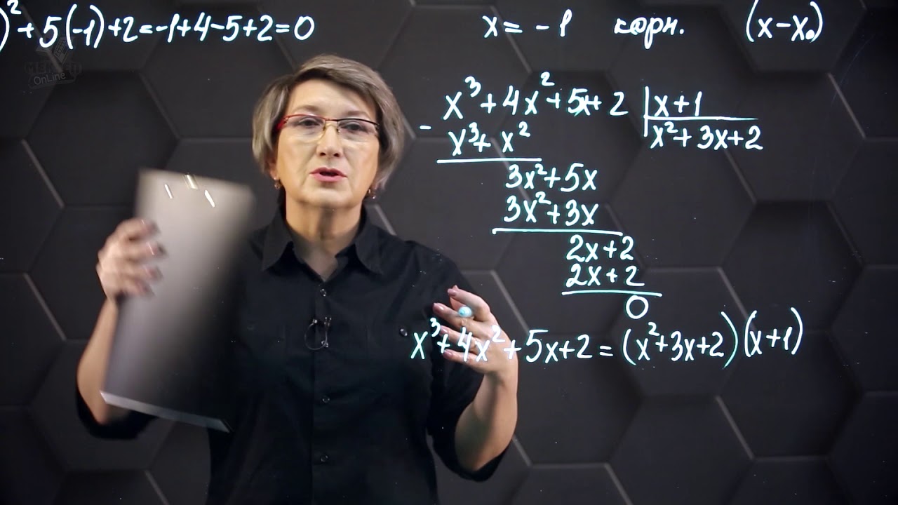 Теорема Безу. Схема Горнера. Практическая часть. 10 класс.