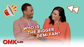 ‘OMKalen’: Kalen & Demi Lovato Play 'Who Is the Bigger Demi Fan?'