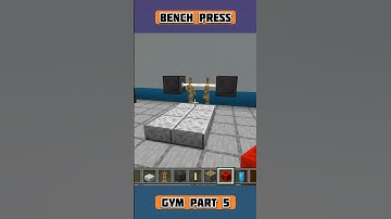 Bench Press In Minecraft 🏋‍♂️ || Minecraft Build Hacks 👌