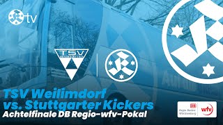 Spielbericht Achtelfinale DB Regio-wfv-Pokal 2025/26 TSV Weilimdorf - Stuttgarter Kickers