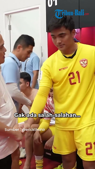 Ernando Ari 'Lemas' di Ruang Ganti, Erick Thohir Beri Semangat!