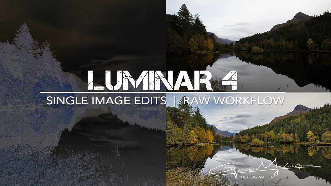 Luminar 4 single image edits | Raw Workflow - YouTube