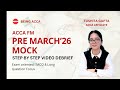 ACCA FM Pre-March'26 Mock Debrief | Section B | Karooba Co | Tushita Gupta ACCA Affiliate