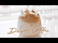 CAFE VLOG: Dalgona Coffee | homecafe | ASMR | #quynhphan | bakeanddrink