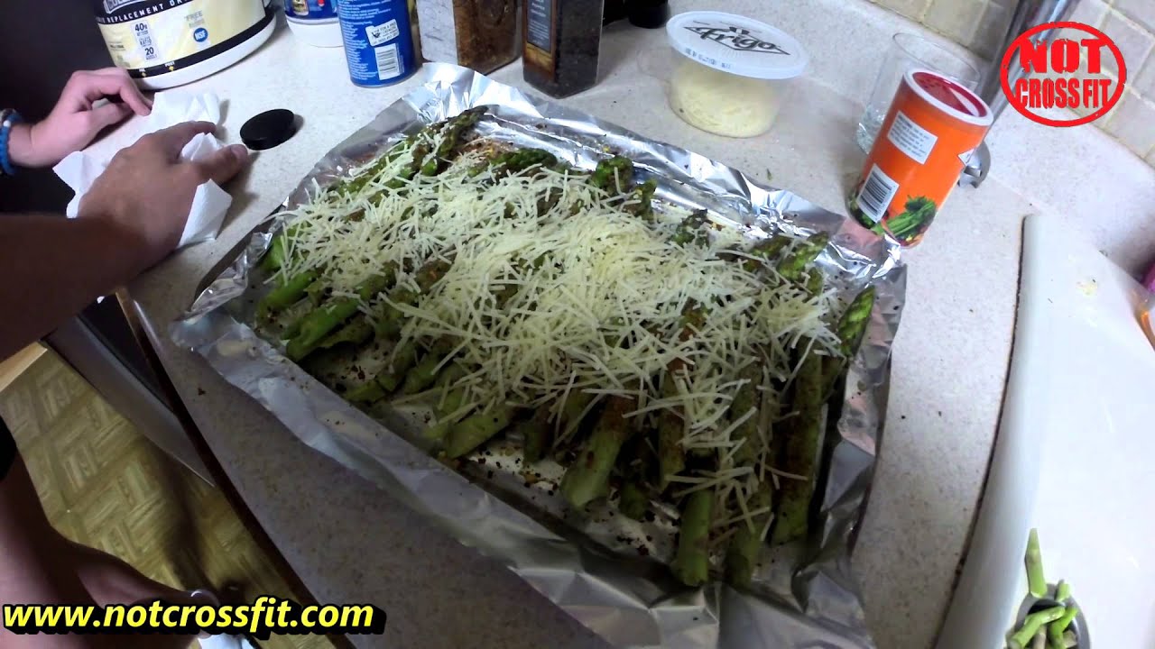 parmesan crusted asparagus bodybuilding cooking 101 YouTube