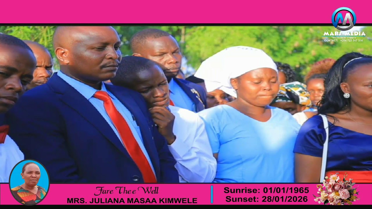 FARE THEE WELL JULIANA MASAA KIMWELE