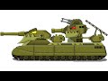 Как нарисовать Танк Гибрид РАТТЕ + КВ-6  для мультики про танки