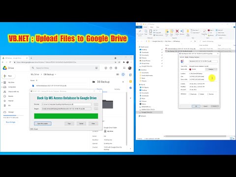 VB.NET Back Up an MS Access Database file to Google Drive (Testing)