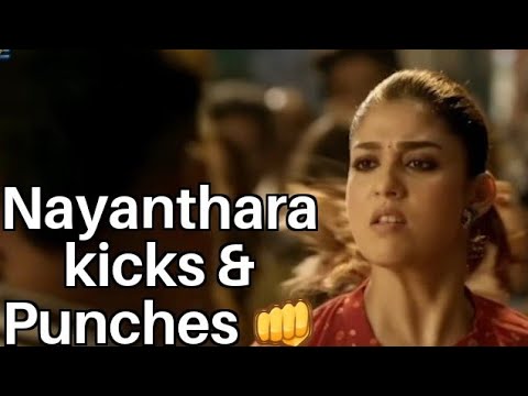 Nayanthara Fight scenes : Nayan kicks and Punches