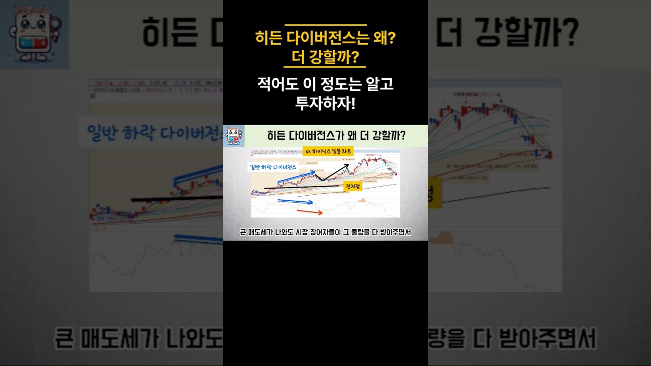 차트공부] 히든 다이버전스는 왜 강할까? 이정도는 알고 투자하자! - YouTube