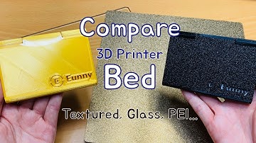 Compare 3D Printer Bed - textured, glass, PEI