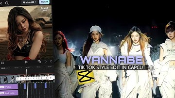 Wannabe Tik Tok Style Edit Tutorial Capcut | Capcut Tutorial | Aespa Edit