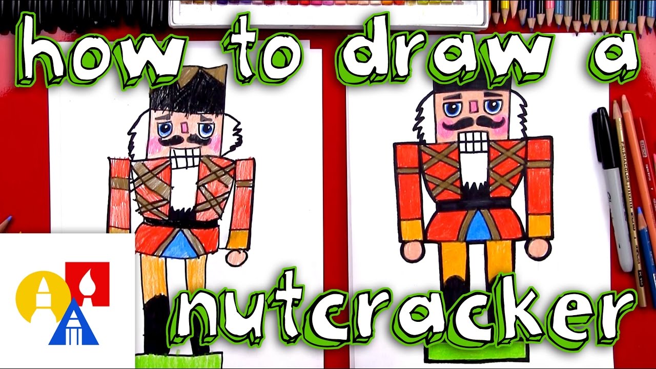 How To Draw A Christmas Nutcracker - YouTube