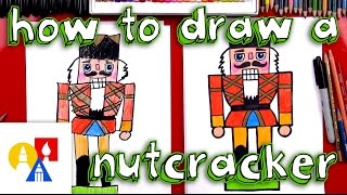 1423 how to draw a christmas nutcracker