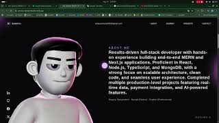 I Created an Interactive 3D Portfolio Website for My Developer Brand. Eyamin portfolio