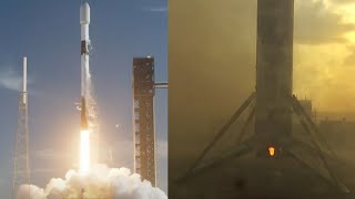 SpaceX Starlink 159 launch and Falcon 9 first stage landing, 28 April 2024