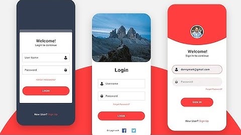 Android Material UI Login Page Design | Android Studio | Android UI UX Design | by UI Design Codes