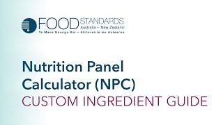Nutrition Panel Calculator (NPC) - Custom Ingredient Guide screenshot 5