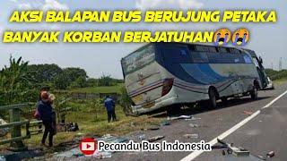 Aksi Balapan Bus Berujung Petaka