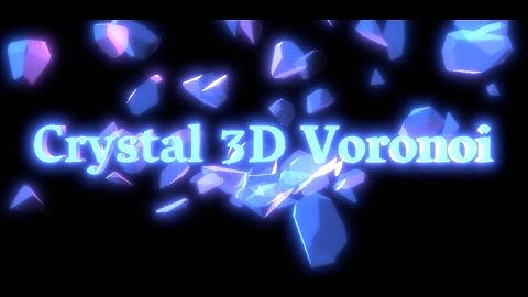 Crystal 3D Voronoi Generative Art - Free App