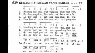 Kurangkai Mawar Yang Harum || Puji Syukur No. 629 || Lagu Rohani Katolik