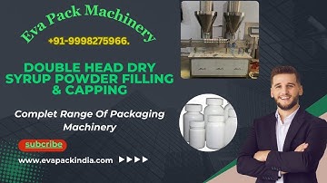 Automatic Double Head Powder Filling Monoblock/ Capping machine
