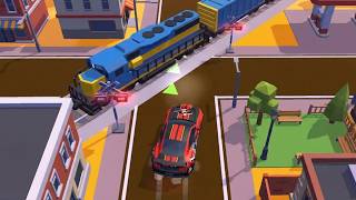 TAXI RUN - CRAZY DRIVER - Walkthrough Gameplay -Train VS Super fast car, Winner screenshot 4