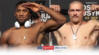 WEIGH-IN! Anthony Joshua vs Oleksandr Usyk 💥👊