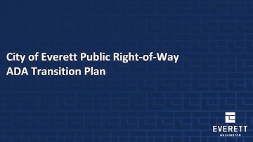 Public Right-of-Way ADA Transition Plan