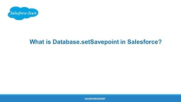 What is Database setSavepoint in Salesforce