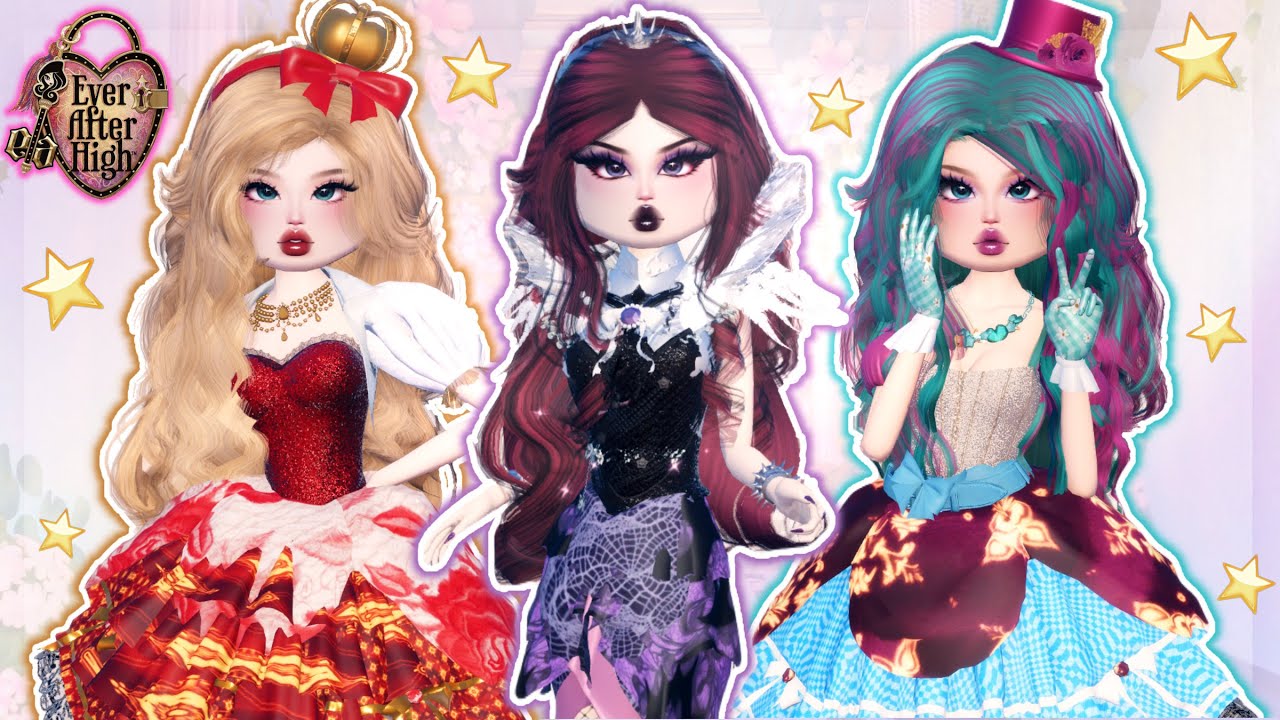 Recreating EVER AFTER HIGH CHARACTERS in DRESS TO IMPRESS