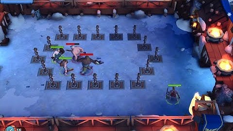 Gladiator heroes, this fight was tough 😩 barbed poles all around