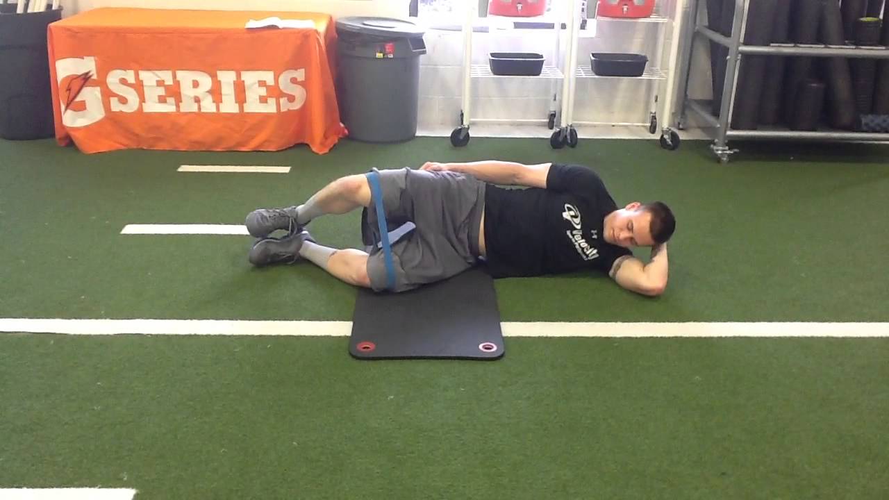 Side Lying Band Resisted Clams YouTube