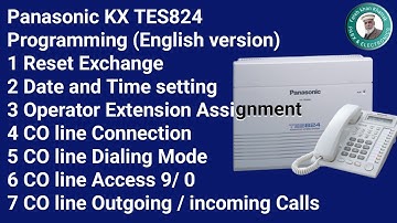 Panasonic KX-TES824 Programming - English version