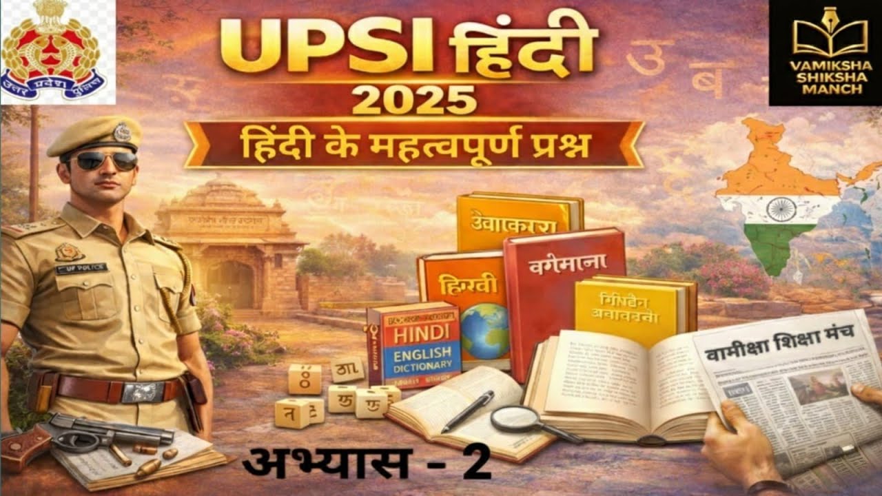 UPSI 2025 हिंदी LIVE | महत्वपूर्ण प्रश्न + सिलेबस आधारित पूरी तैयारी | By Shivam Pandey Sir