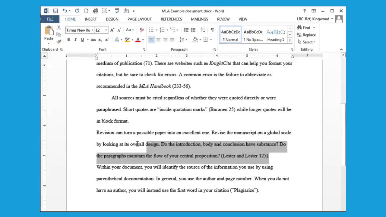 how to insert quotes in an essay mla