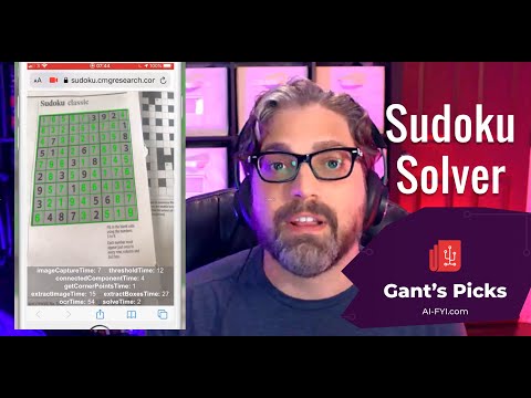 Sudoku Solver - AI_FYI.com Gant's Picks