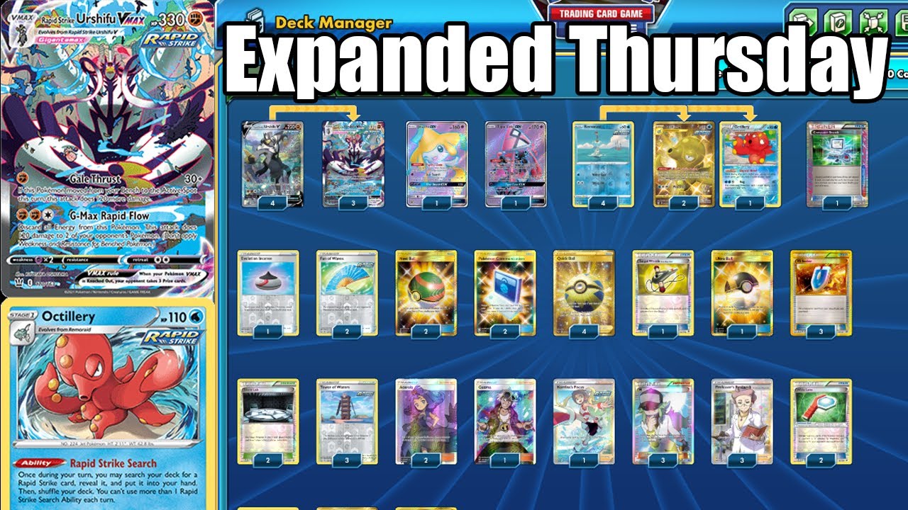 pokemon rapid strike card list Pokmon TCG: Rapid Strike Urshifu VMAX League Battle Deck