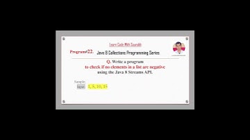 Link In Description: Q22 Check if No Elements in a List are Negative