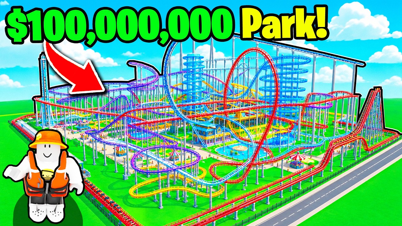 I Built a $100,000,000 Park in Theme Park Tycoon 2! (World Record)