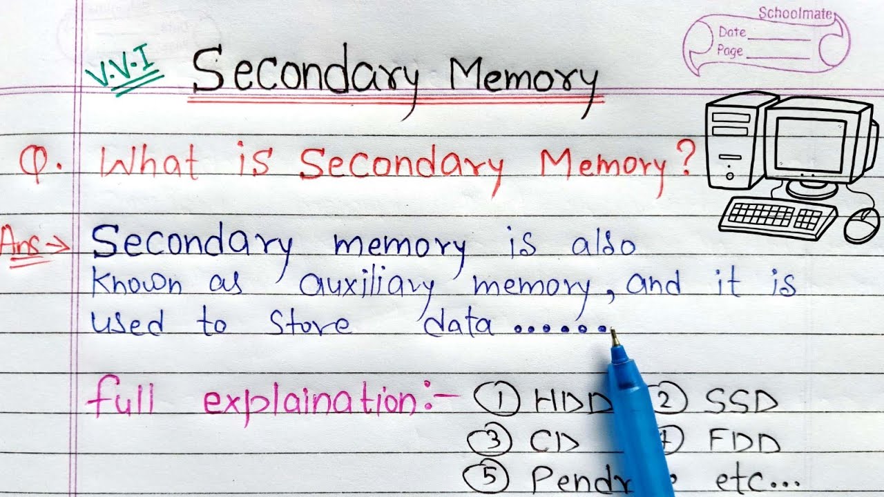 secondary memory