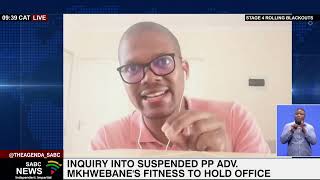 Inquiry into suspended PP ADV Mkhwebane s fitness to hold office