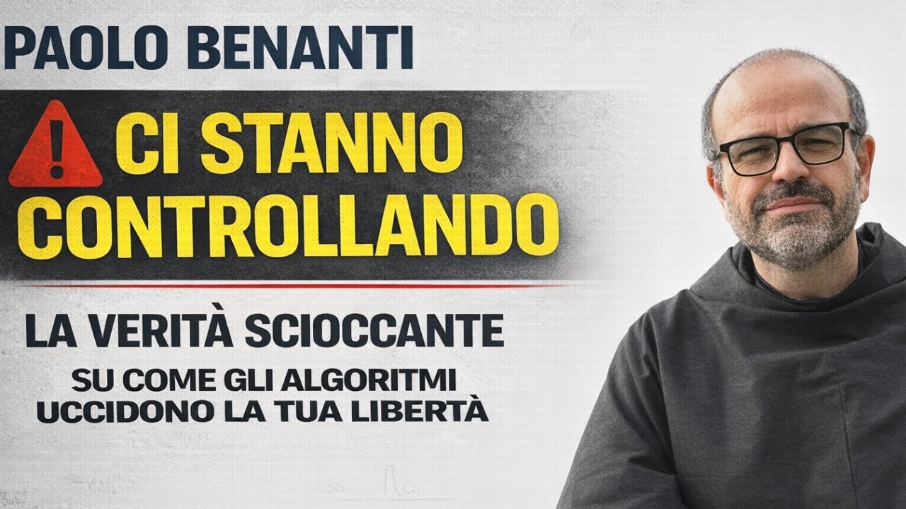 Paolo Benanti – CI STANNO CONTROLLANDO: la verità su come gli algoritmi uccidono la tua libertà.