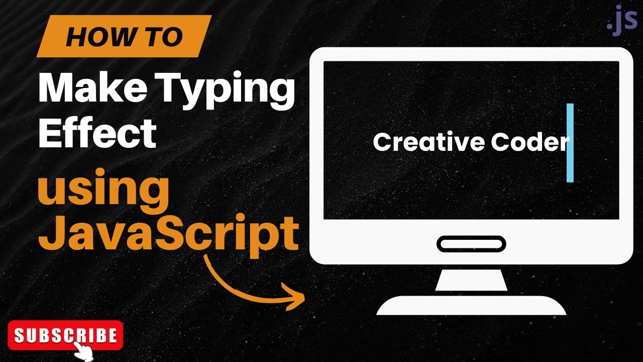 Typing Effect using JavaScript | Create a Blinking Text Animation🔥 ...